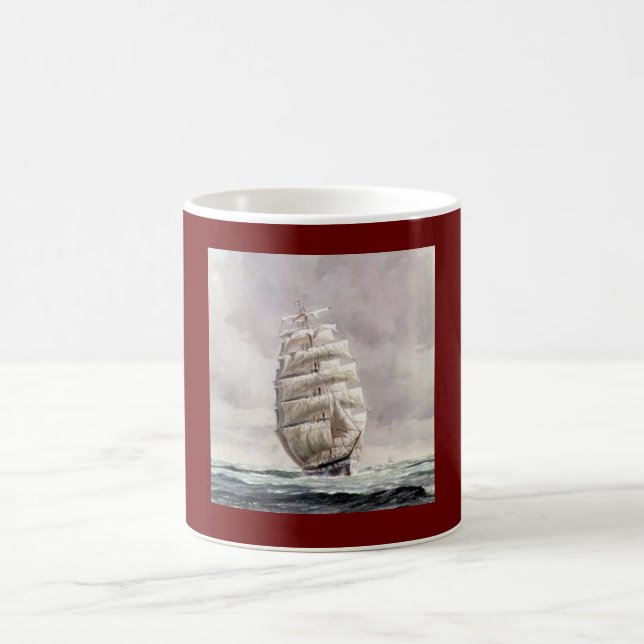 NAVIRE DE VOILE À CAFÉ MUG (Centre)