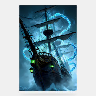 Navire Pirate Fantôme Chaînes Lumineuses