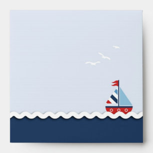 Navires Ahoy ! Enveloppe Carré B