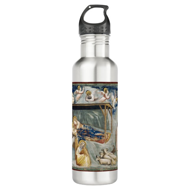 Navitity (Birth of Jesus Christ) (by Giotto) 710 Ml Water Bottle (Front)