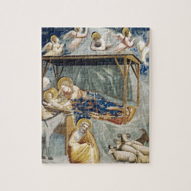 Navitity (Birth of Jesus Christ) (by Giotto) Jigsaw Puzzle (Vertical)