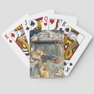 Navitity (Birth of Jesus Christ) (by Giotto) Playing Cards