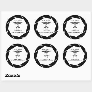 Navy Aircrew Photographer Stickers