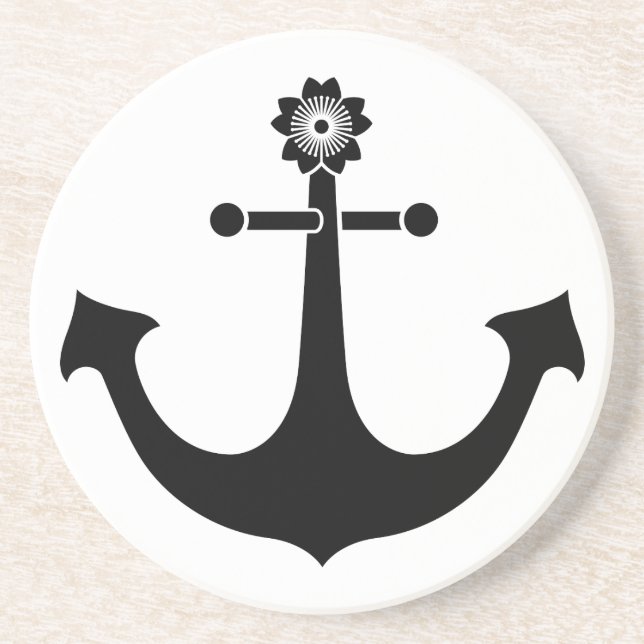 Navy anchor coaster (Front)