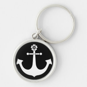 Navy anchor keychain