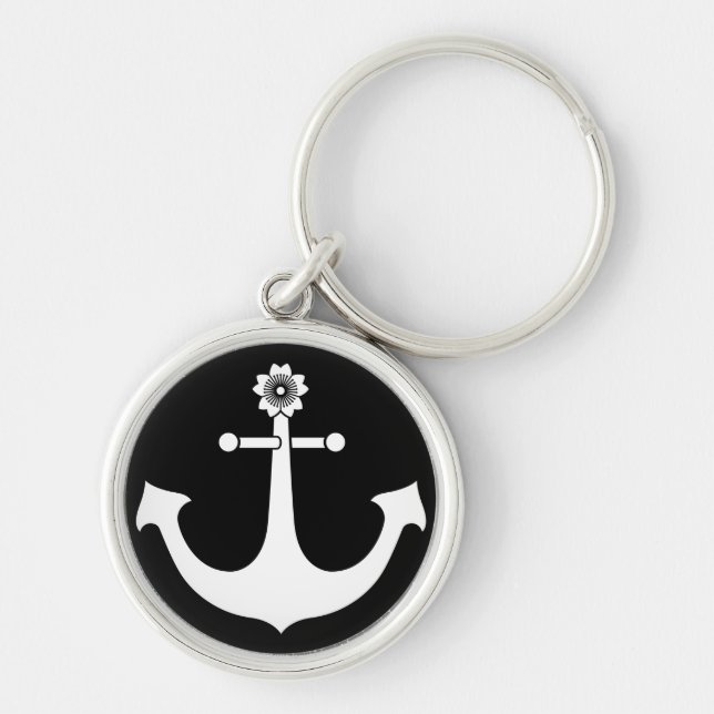 Navy anchor keychain (Front)