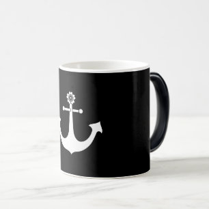 Navy anchor magic mug