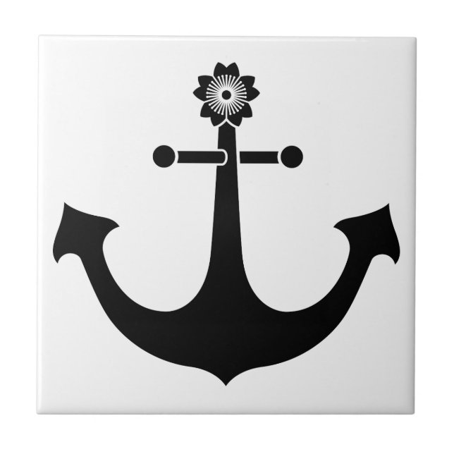 Navy anchor tile (Front)