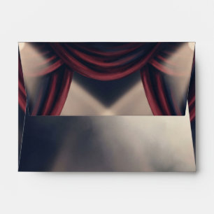 Navy and Crimson Midnight Velvet Movie Premiere Envelope