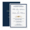 Navy and Gold Elegant Minimalist Wedding