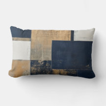 Navy and Gold Geometric 