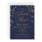 Navy and Gold Glitter  Confetti Bridal Shower