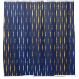 Navy and Gold Intricate Line Pattern