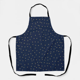 Navy And Gold Stars   Apron