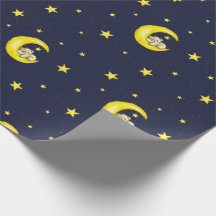 Navy and Gold Twinkle Little Stars