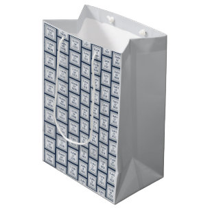 Navy and Grey Graduation Gift Bag   2026