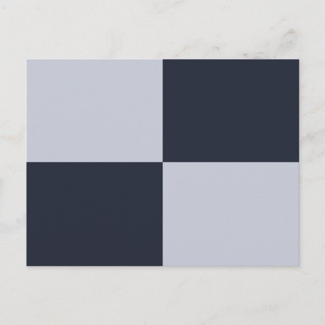 Navy and Grey Rectangles Postcard (Front)