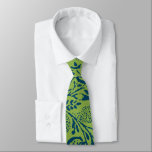 Navy and lime Vintage Paisley Floral Wedding Tie<br><div class="desc">Any Tie that isn't printed front and back can be customized by you to have the print on the back side too.  Just click customize more and select all and copy and then select the back side and paste.</div>