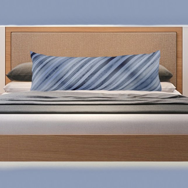 Navy and Pale Blue Striped Body Pillow (Creator Uploaded)