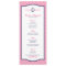 Navy and Pink Nautical Anchor Wedding Menu Card