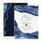 Navy and Silver Agate Wedding