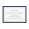 Navy and White Border Wedding Reception