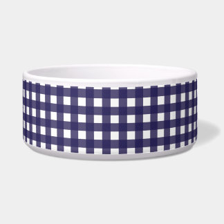 Navy and White Gingham