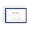 Navy and White Simple Border Wedding RSVP Card