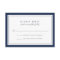 Navy and White Simple Border Wedding RSVP Card