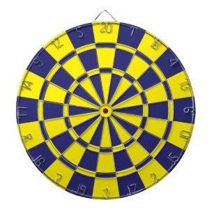 Navy And Yellow Dartboard