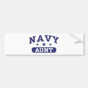 Navy Aunt Bumper Sticker