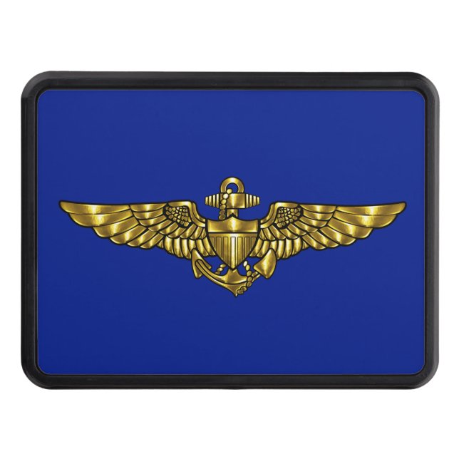 Navy Aviator Wings Trailer Hitch Cover (Front)