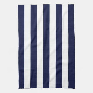Navy Awning Stripe Kitchen Towel