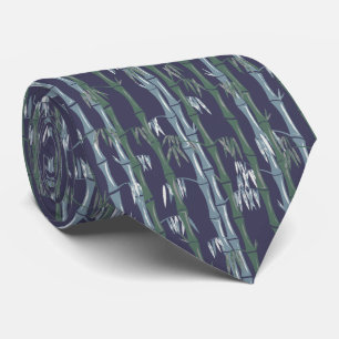 Navy Bamboo Tie