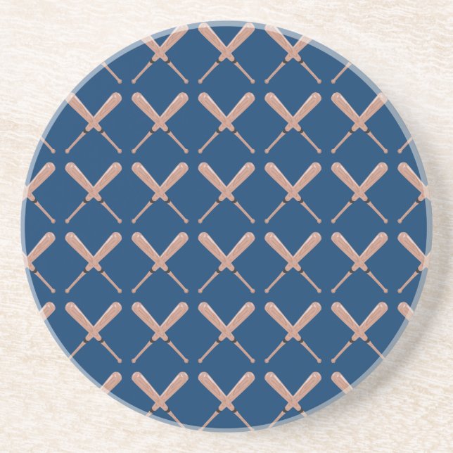 Navy Baseball Bat Coaster (Front)