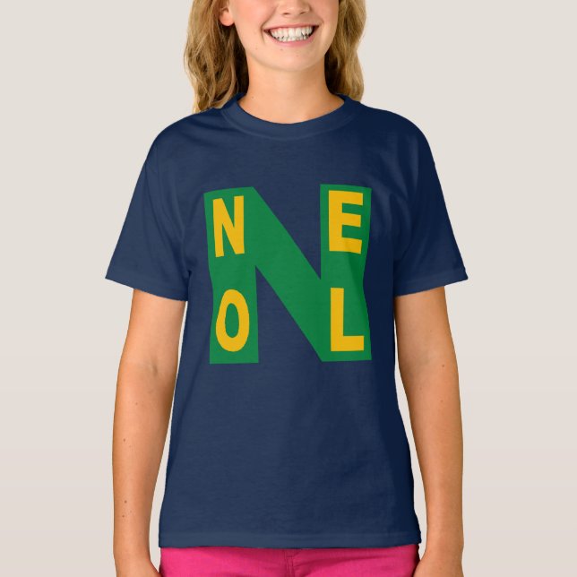 Navy Basic NOEL Design T-shirt (Front)