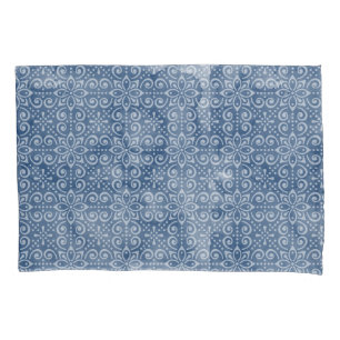 Navy Batik Pillowcase