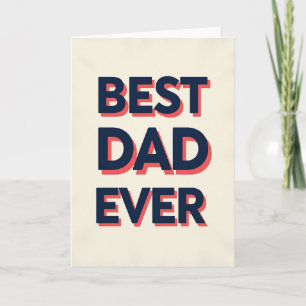 Navy Best Dad Ever Art Card