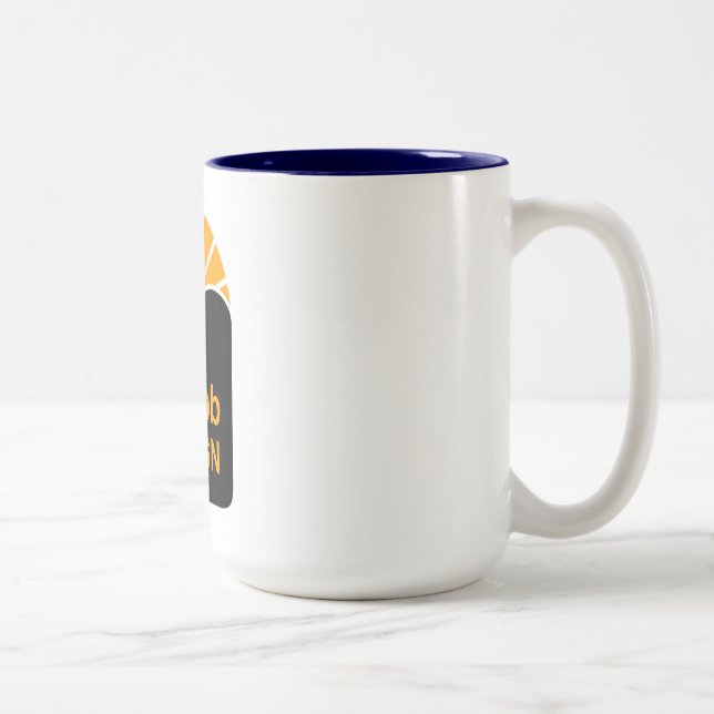 Navy Blue 15 oz Two-Tone Mug (Right)