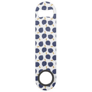 Navy Blue Abstract Flying Bomb Fruit Pattern Bar Key