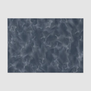 Navy Blue Abstract Watercolor Stain Elegant Chic Tissue Paper