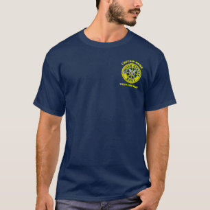 navy blue Anchor nautical captain boating summer T-Shirt