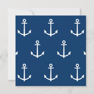 Navy Blue Anchors Pattern 1
