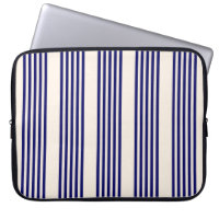 Navy blue and beige five stripes pattern