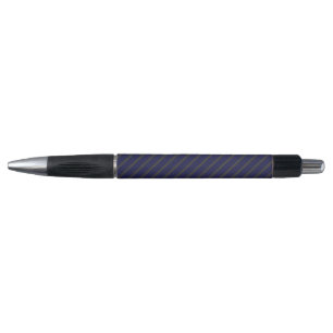 Navy blue and charcoal five stripes pattern pen