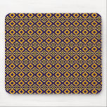 Navy Blue and Gold Diamond Pattern Mouse Pad<br><div class="desc">Navy Blue and Gold Diamond Pattern Mouse Pad.  Enjoy!</div>