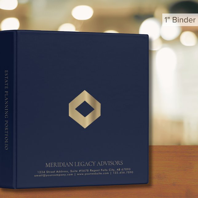 Navy Blue and Gold Estate Planning Binder (Creator Uploaded)