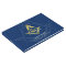 Navy Blue and Gold Masonic Guest Book | Freemason