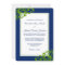 Navy Blue and Green Flourish Swirls Wedding
