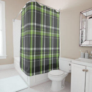 Navy Blue and Lime Green Scotland Tartan